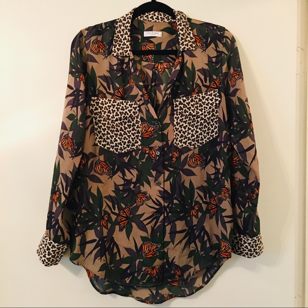 SOLD Equipment Silk Blouse Size S